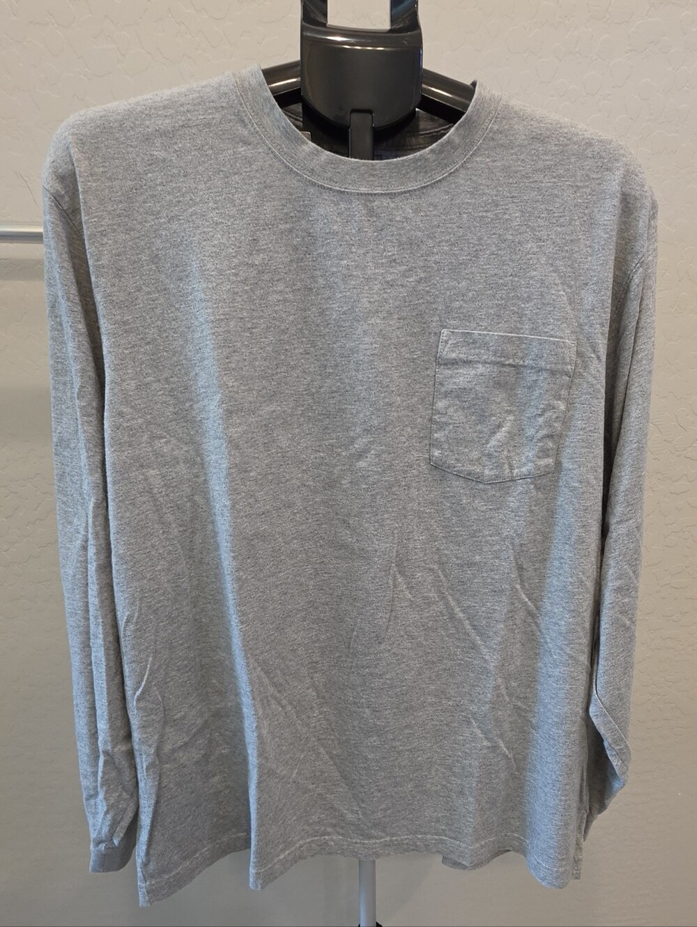 L.L. Bean Men's Long Sleeve Pocket Tee - Heather Gray